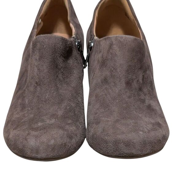 Clark's suede leather wedge bootie size 9M office everyday pumps heels comfort - Picture 7 of 10